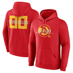 Atlanta Hawks Stellar Personalized Name & Number Pullover Hoodie Red