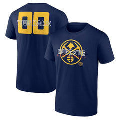 Denver Nuggets Stellar Personalized Name & Number T-Shirt Navy