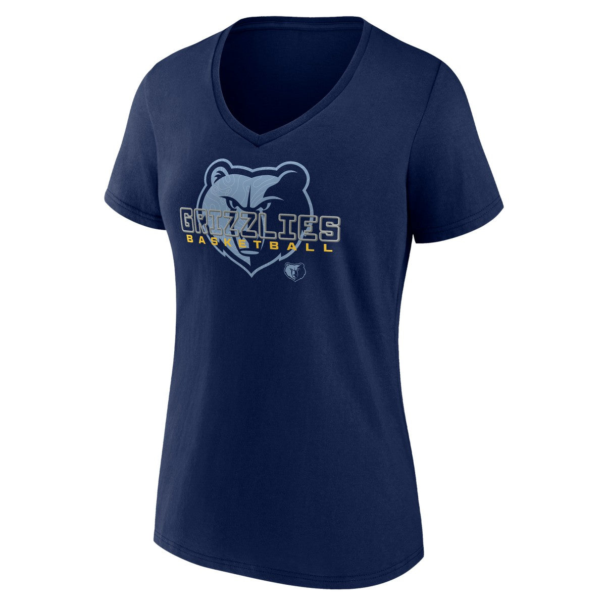 Memphis Grizzlies Women's Stellar Personalized Name & Number V-Neck T-Shirt Navy