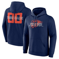 Oklahoma City Thunder Stellar Personalized Name & Number Pullover Hoodie Navy