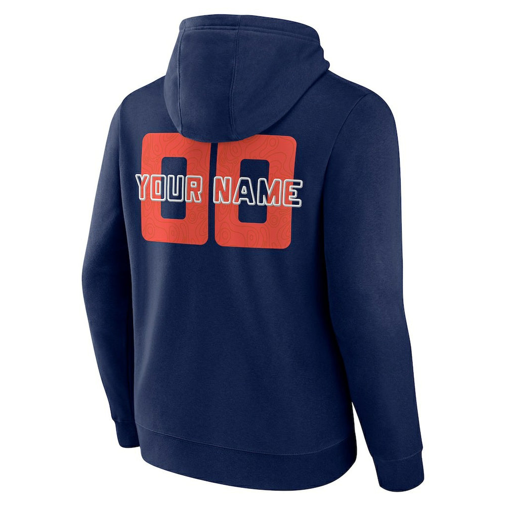 Oklahoma City Thunder Stellar Personalized Name & Number Pullover Hoodie Navy