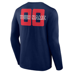 Washington Wizards Stellar Personalized Name & Number Long Sleeve T-Shirt Navy