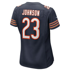 Nike Roschon Johnson Chicago Bears Women's Team Game Jersey Navy