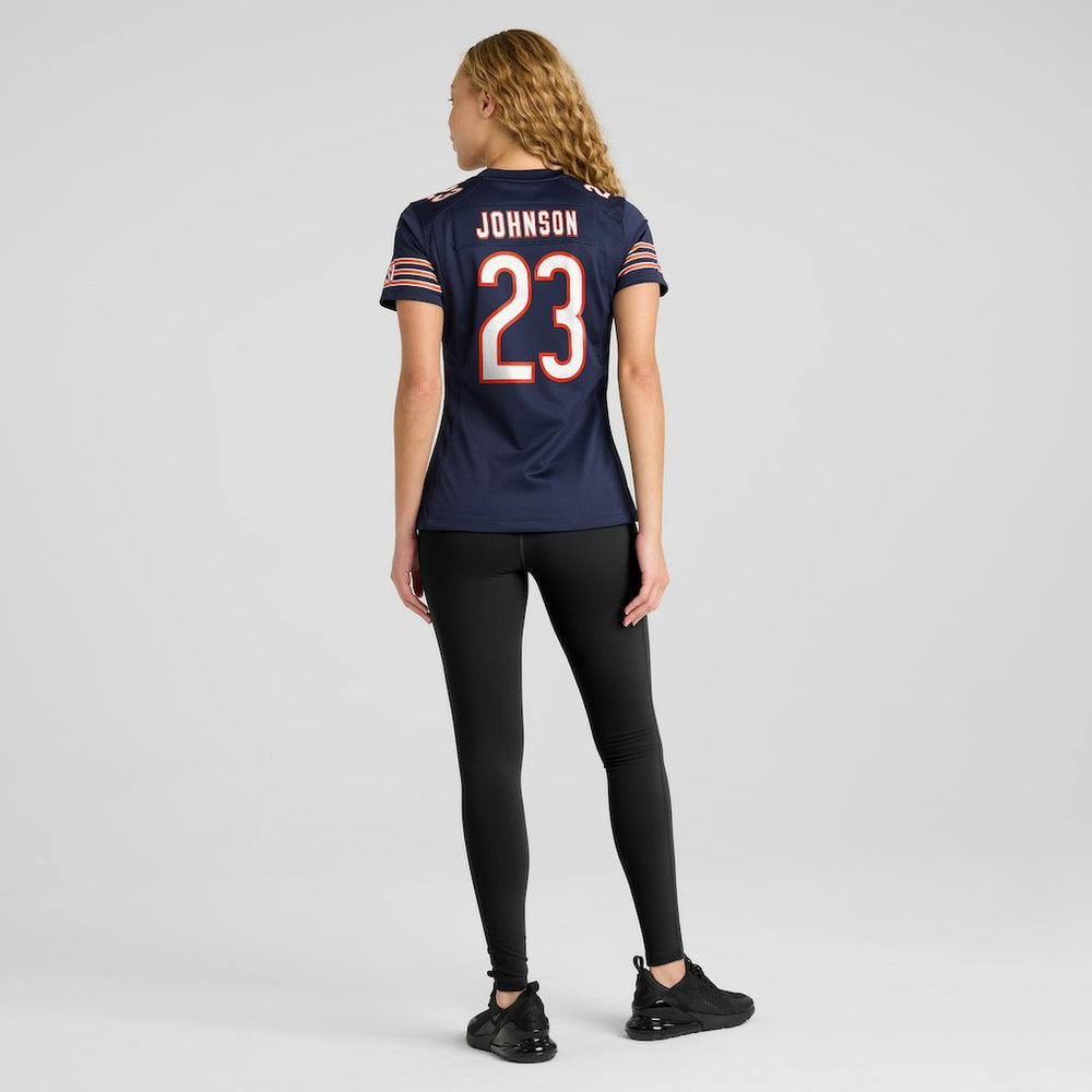 Nike Roschon Johnson Chicago Bears Women's Team Game Jersey Navy