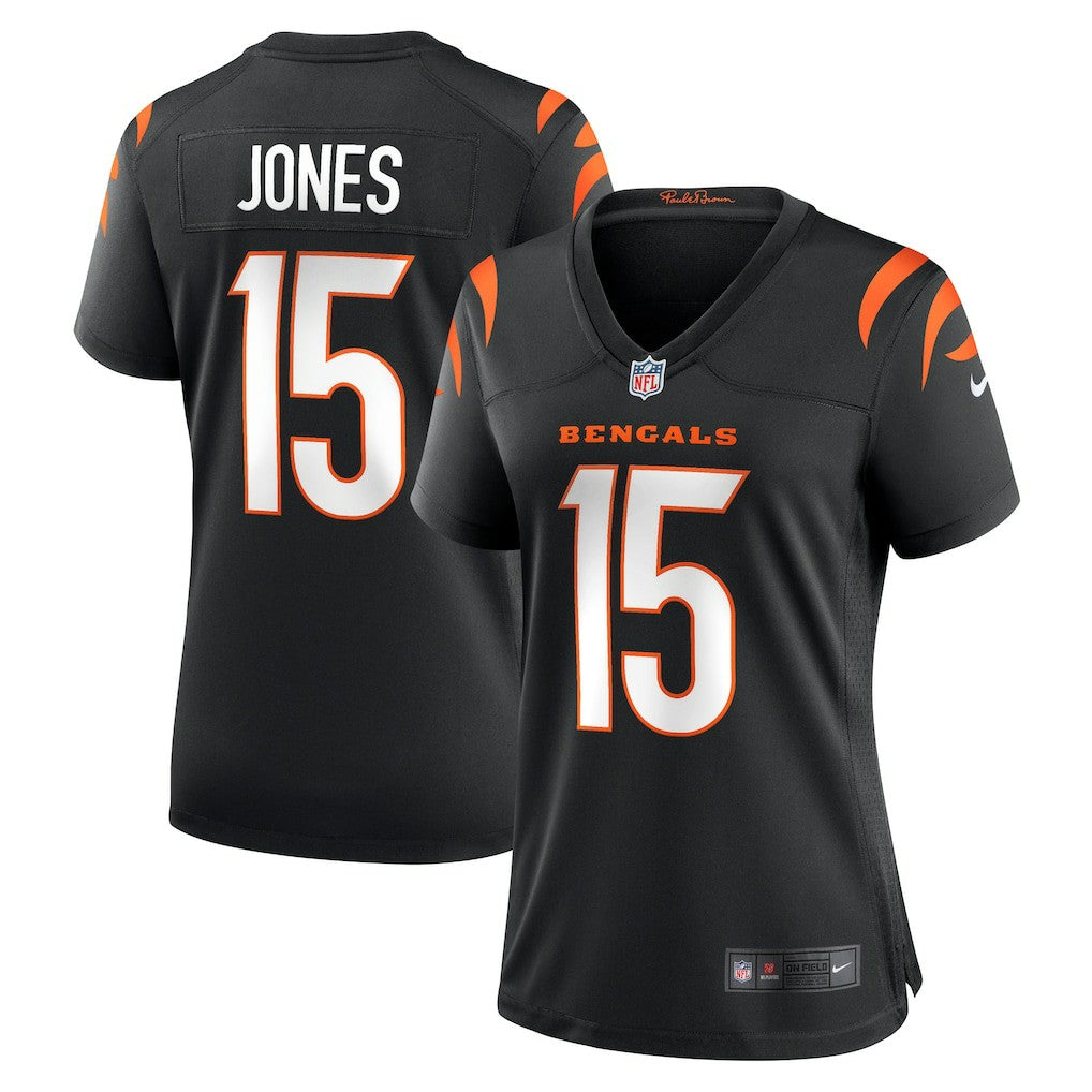 Nike Charlie Jones Cincinnati Bengals Women's Team Game Jersey Black