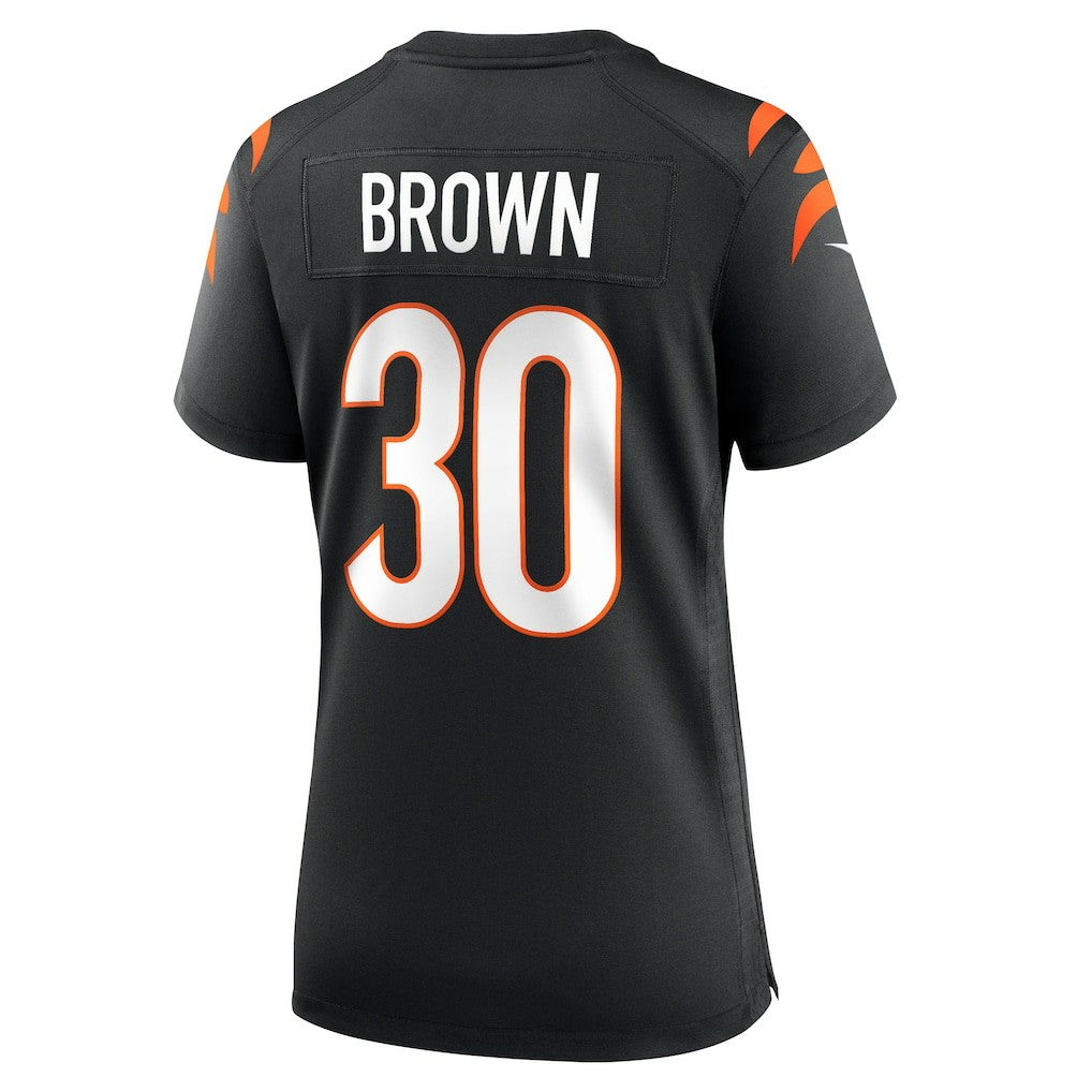 Nike Chase Brown Cincinnati Bengals Women's Team Game Jersey Black