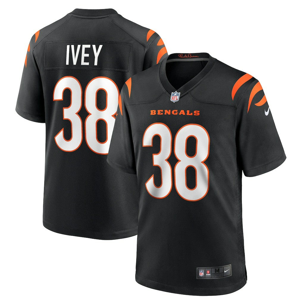 Nike DJ Ivey Cincinnati Bengals Team Game Jersey Black