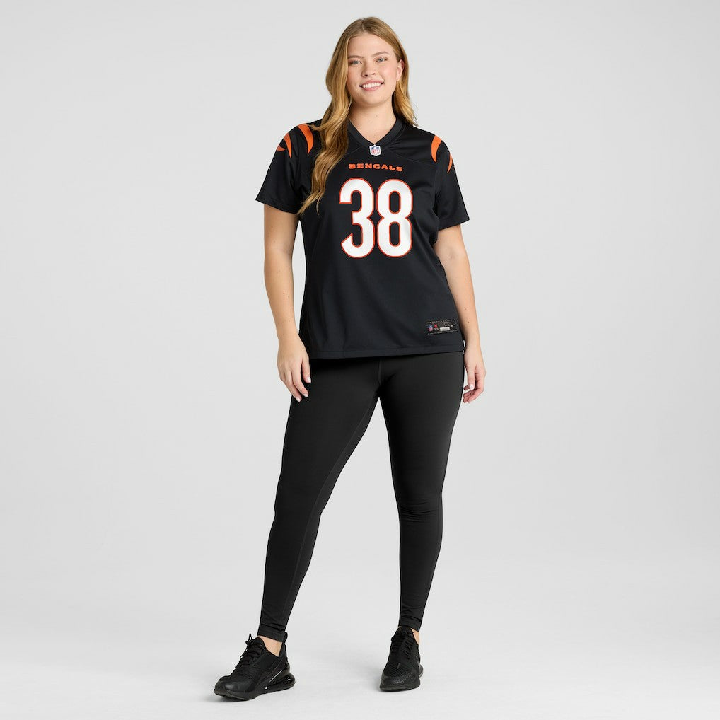 Nike DJ Ivey Cincinnati Bengals Women's Team Game Jersey Black