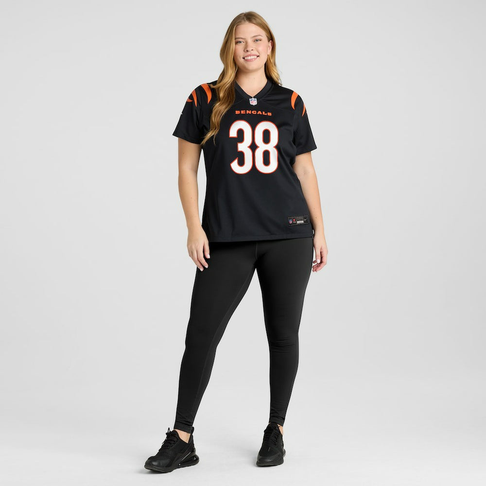 Nike DJ Ivey Cincinnati Bengals Women's Team Game Jersey Black