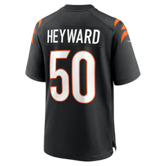 Nike Shaka Heyward Cincinnati Bengals Team Game Jersey Black