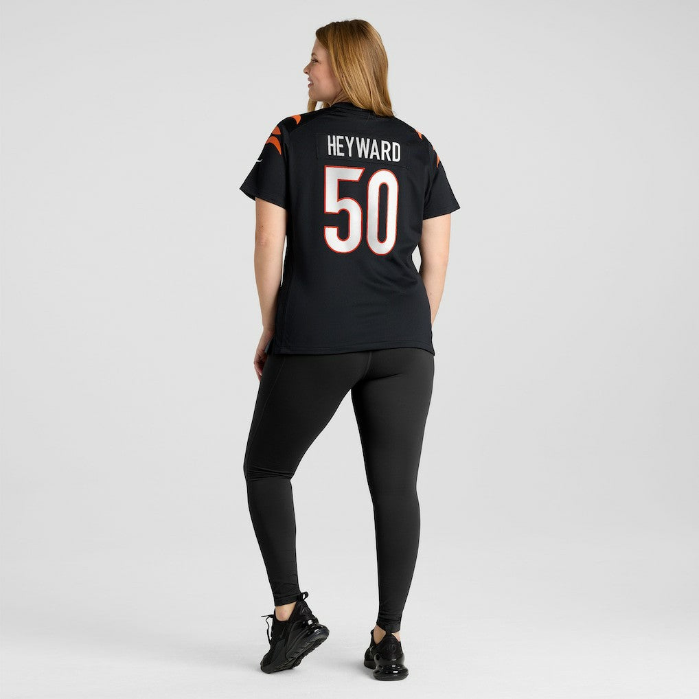 Nike Shaka Heyward Cincinnati Bengals Women's Team Game Jersey Black