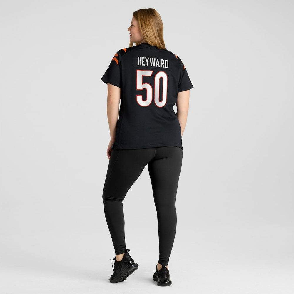 Nike Shaka Heyward Cincinnati Bengals Women's Team Game Jersey Black