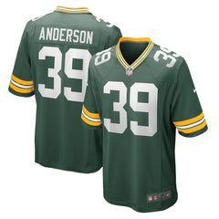Nike Zayne Anderson Green Bay Packers Team Game Jersey Green