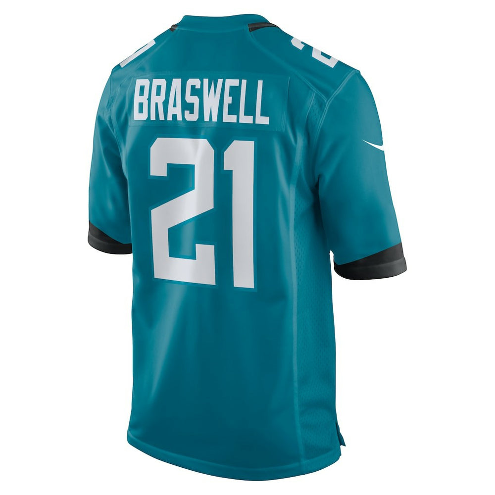 Nike Christian Braswell Jacksonville Jaguars Team Game Jersey Teal