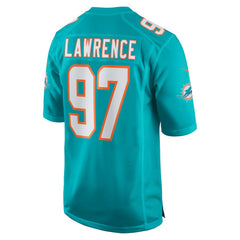 Nike Rashard Lawrence Miami Dolphins Team Game Jersey Aqua