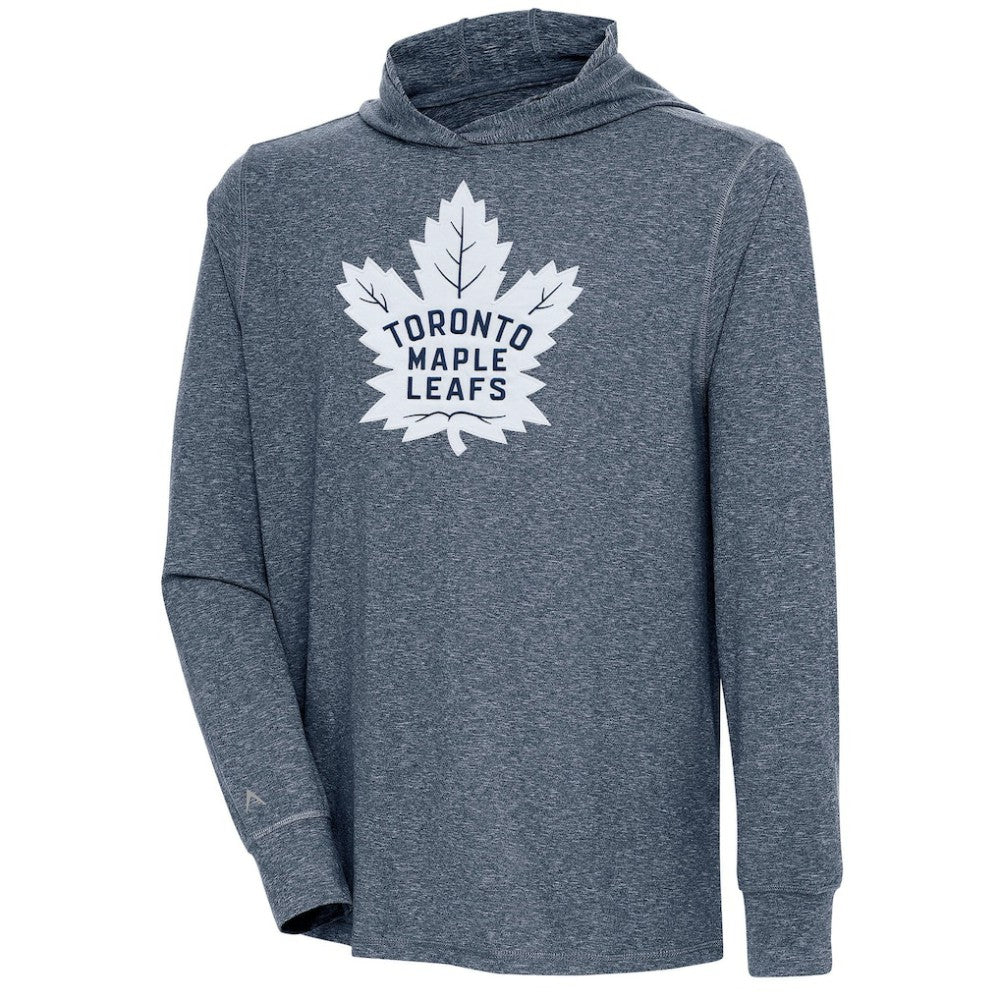 Toronto Maple Leafs Antigua Saga Pullover Hoodie - Heather Navy - NHL 200623126