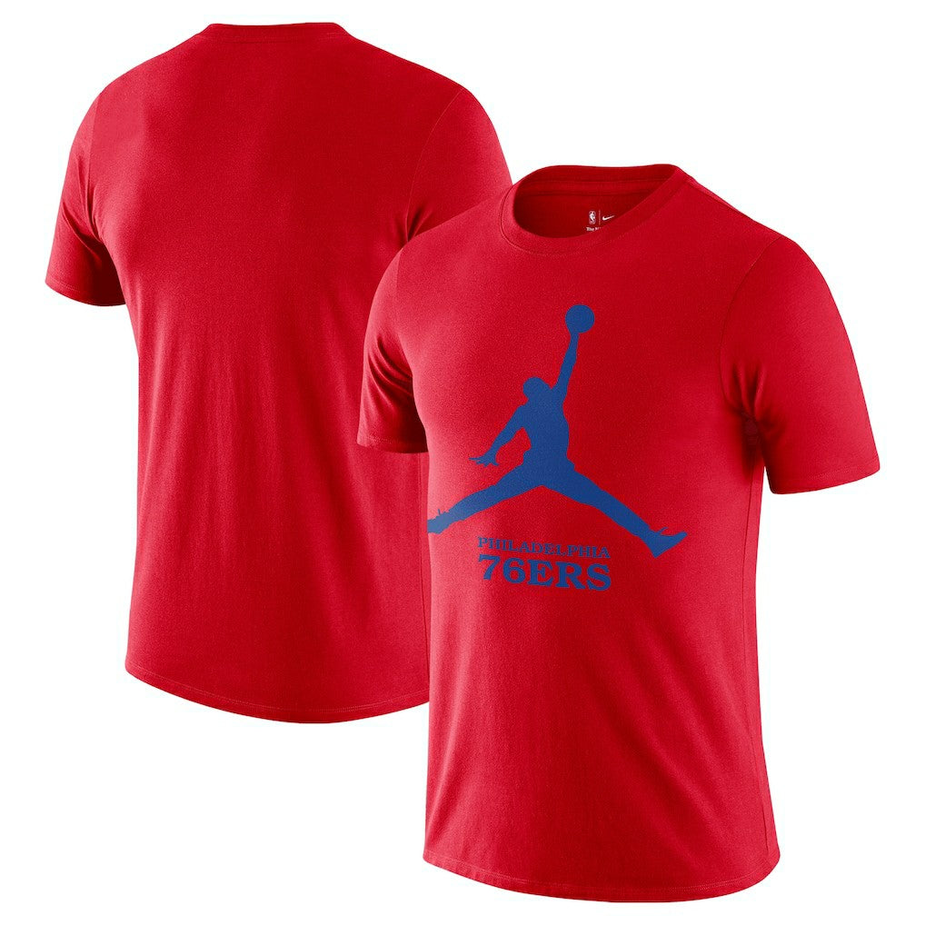 Philadelphia 76ers Essential Jumpman T-Shirt Red | Nike outlet