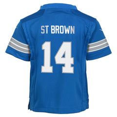 Nike Amon-Ra St. Brown Detroit Lions Preschool Player Game Jersey Blue