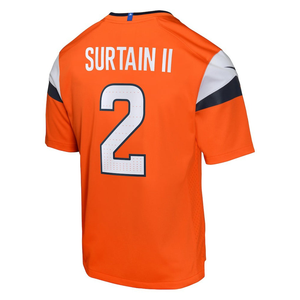 Nike Patrick Surtain II Denver Broncos Youth Game Jersey Orange