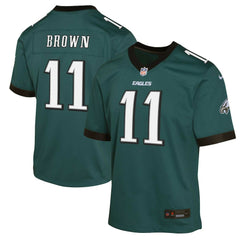 Nike A.J. Brown Philadelphia Eagles Youth Game Jersey Green