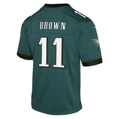 Nike A.J. Brown Philadelphia Eagles Youth Game Jersey Green