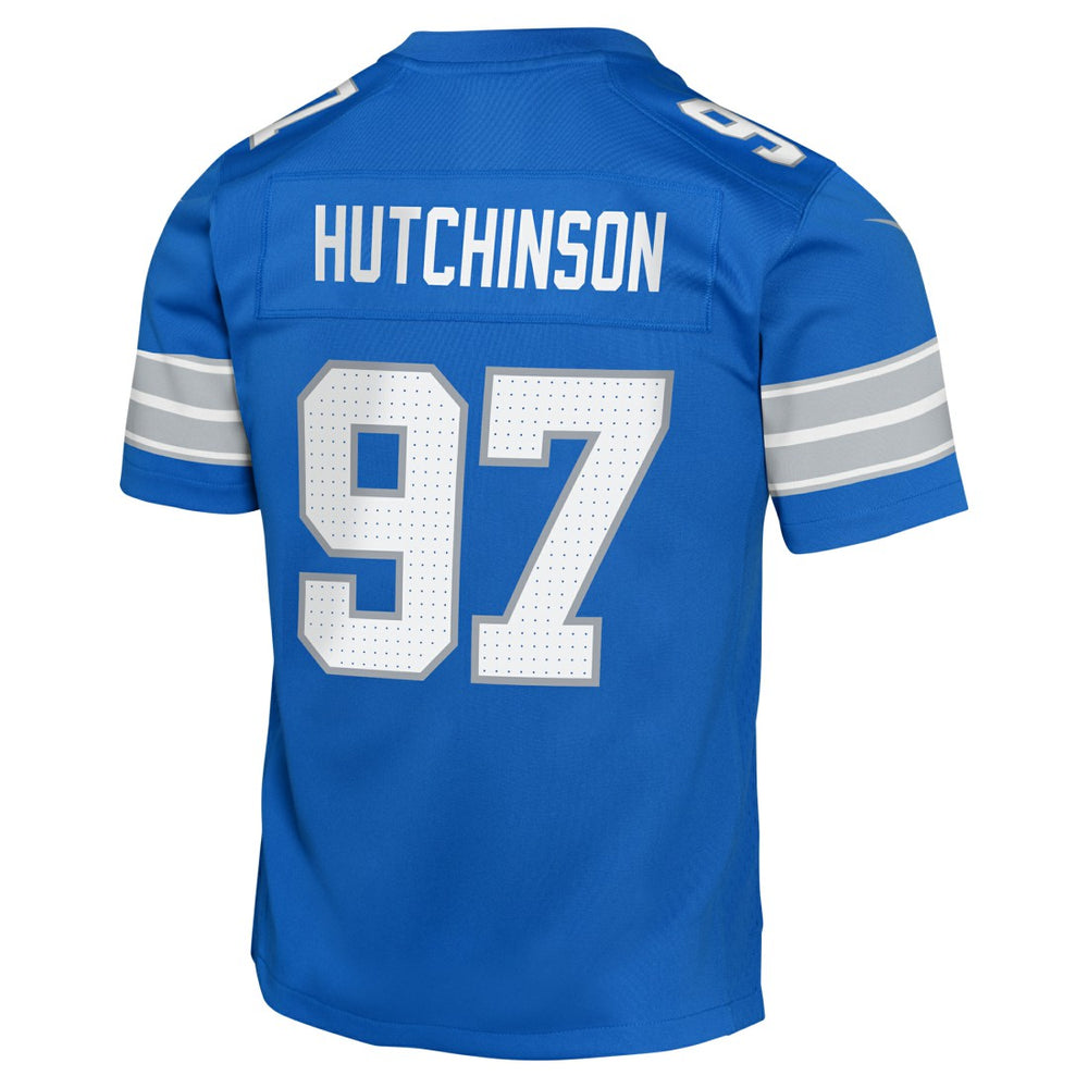 Nike Aidan Hutchinson Detroit Lions Youth Game Jersey Blue