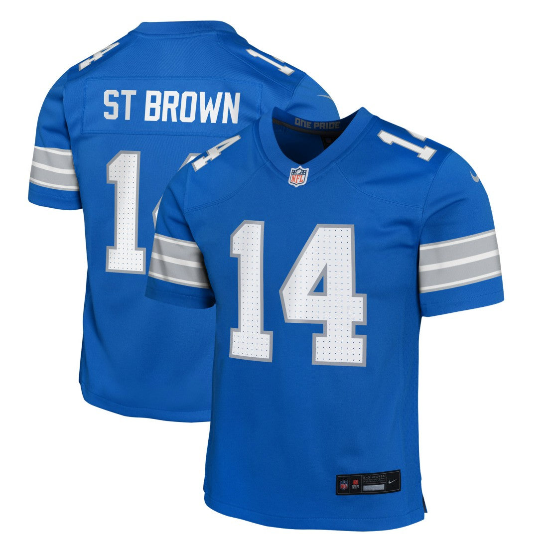 Nike Amon-Ra St. Brown Detroit Lions Youth Game Jersey Blue