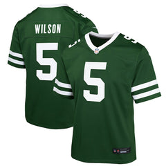 Nike Garrett Wilson New York Jets Youth Game Jersey Green