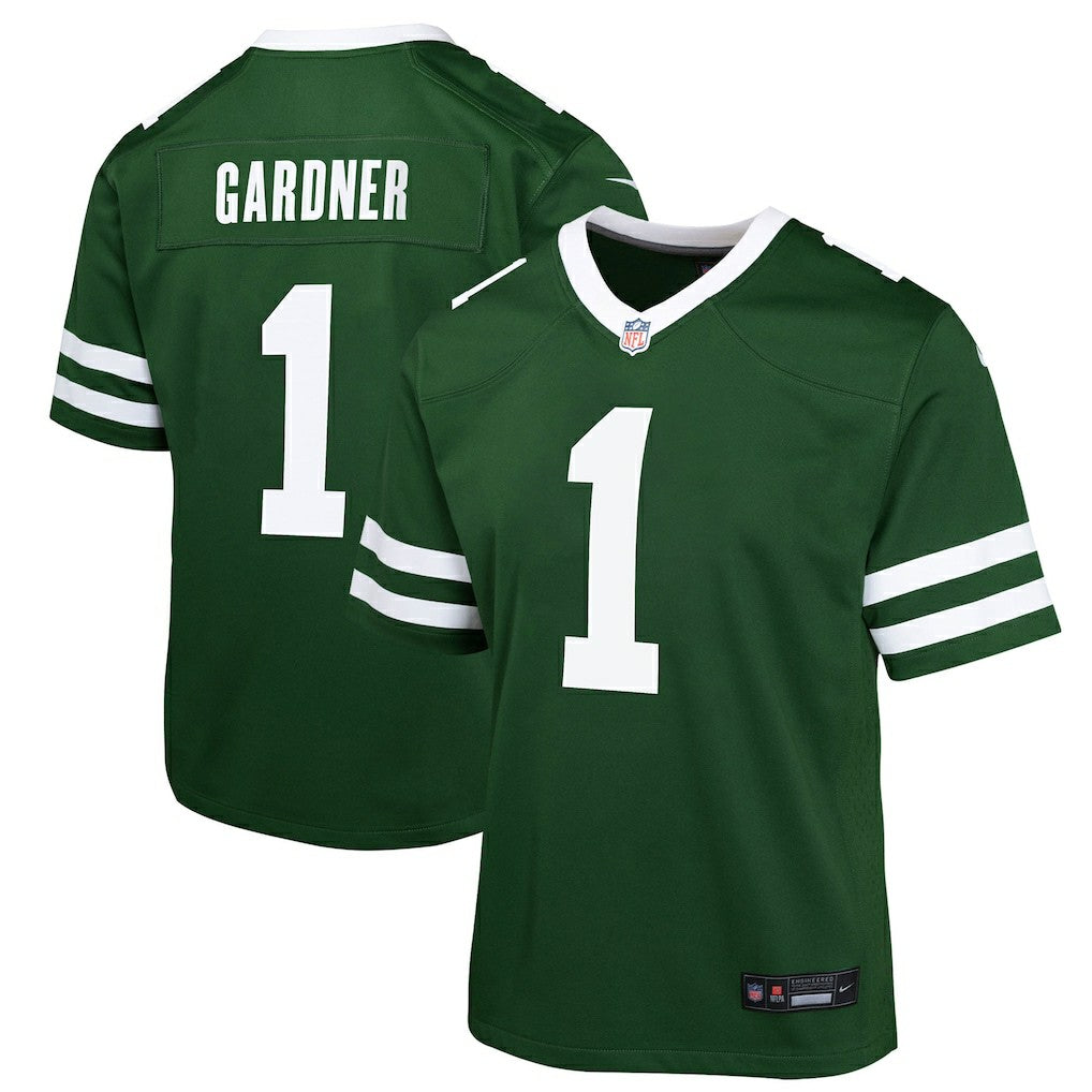 Nike Ahmad Sauce Gardner New York Jets Youth Game Jersey Green