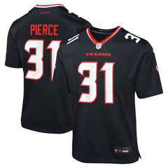 Nike Dameon Pierce Houston Texans Youth Game Jersey Navy