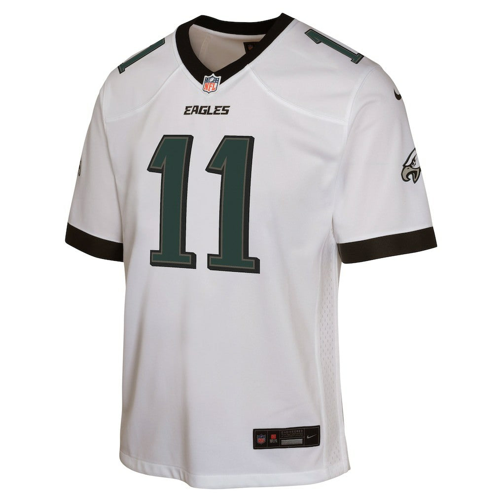 Nike A.J. Brown Philadelphia Eagles Youth Game Jersey White