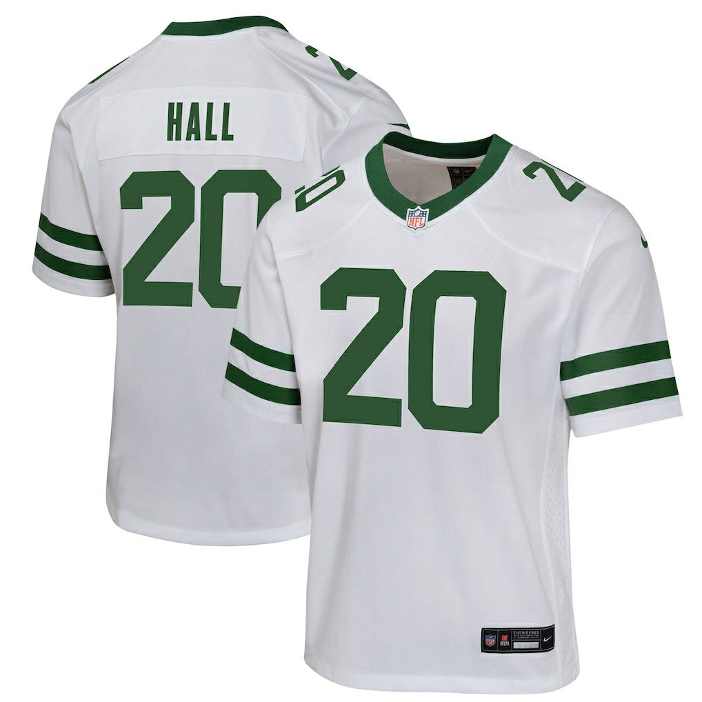 Nike Breece Hall New York Jets Youth Game Jersey White