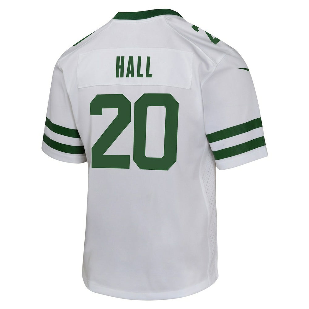 Nike Breece Hall New York Jets Youth Game Jersey White
