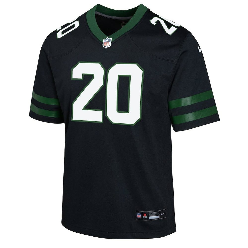 Nike Breece Hall New York Jets Youth Game Jersey Black