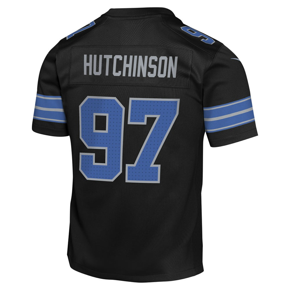 Nike Aidan Hutchinson Detroit Lions Youth Game Jersey Black