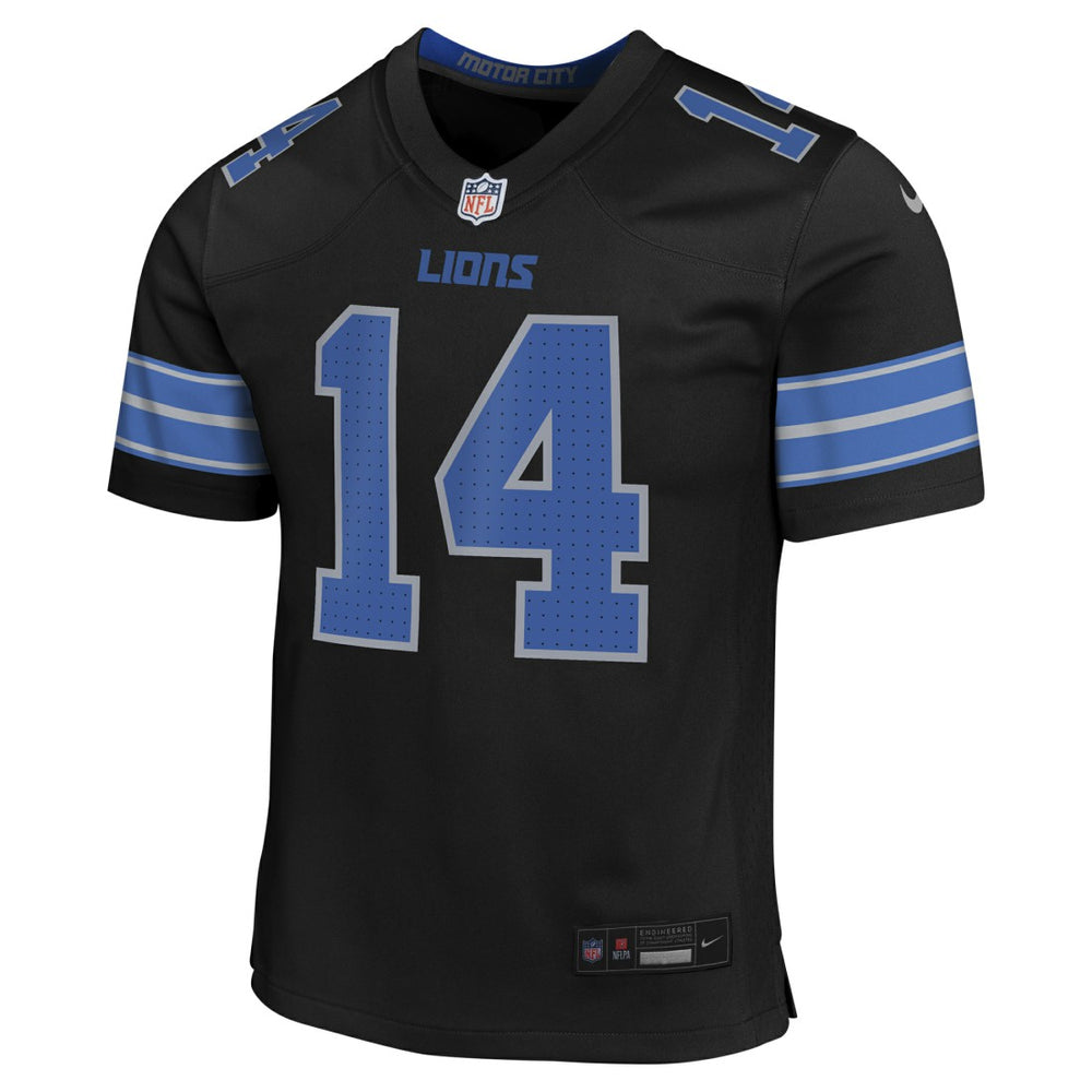 Nike Amon-Ra St. Brown Detroit Lions Youth Game Jersey Black