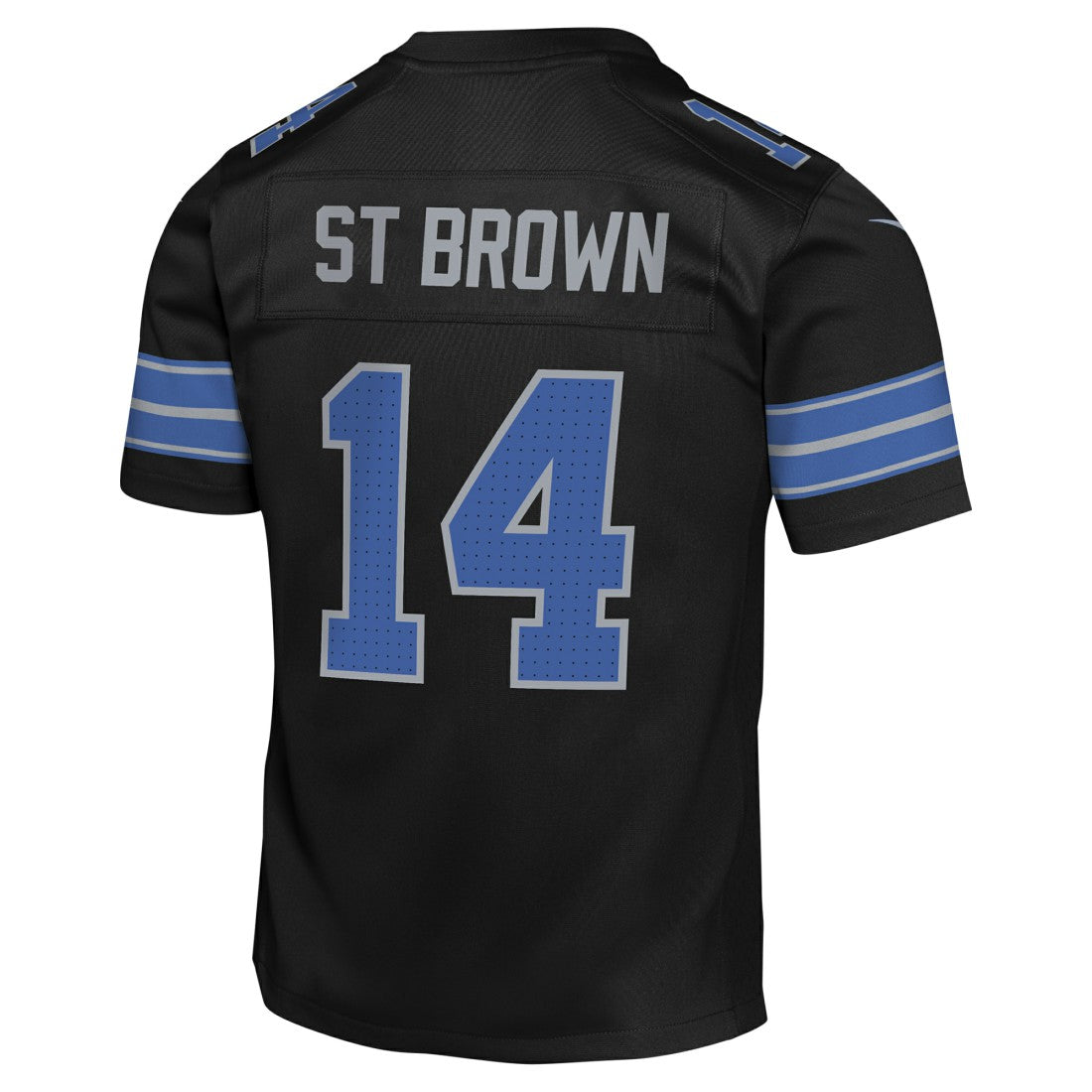 Nike Amon-Ra St. Brown Detroit Lions Youth Game Jersey Black