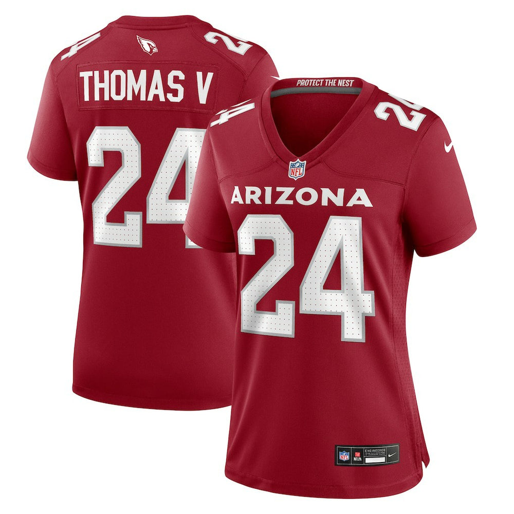 Nike Starling Thomas V Arizona Cardinals Women's Team Game Jersey Cardinal