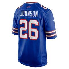 Nike Ty Johnson Buffalo Bills Team Game Jersey Royal