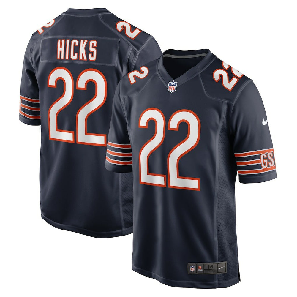 Nike Elijah Hicks Chicago Bears Team Game Jersey Navy