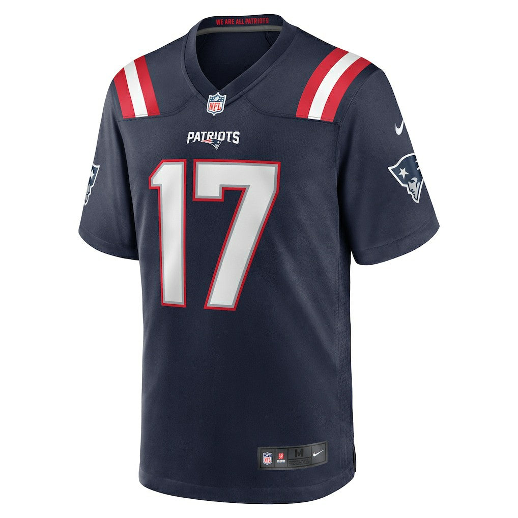 Nike Bryce Baringer New England Patriots Team Game Jersey Navy