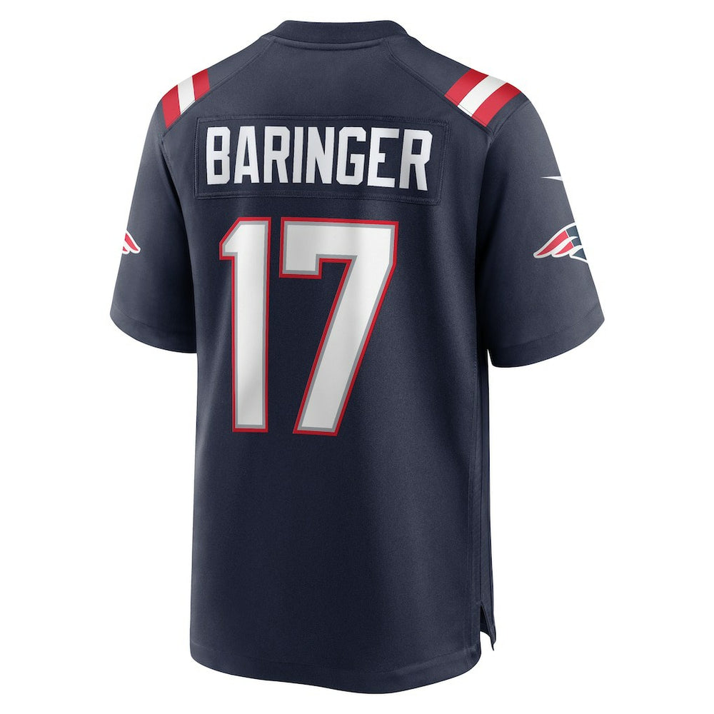Nike Bryce Baringer New England Patriots Team Game Jersey Navy