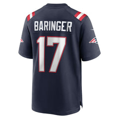 Nike Bryce Baringer New England Patriots Team Game Jersey Navy