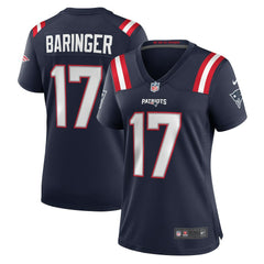 Nike Bryce Baringer New England Patriots Women's Game Jersey Navy