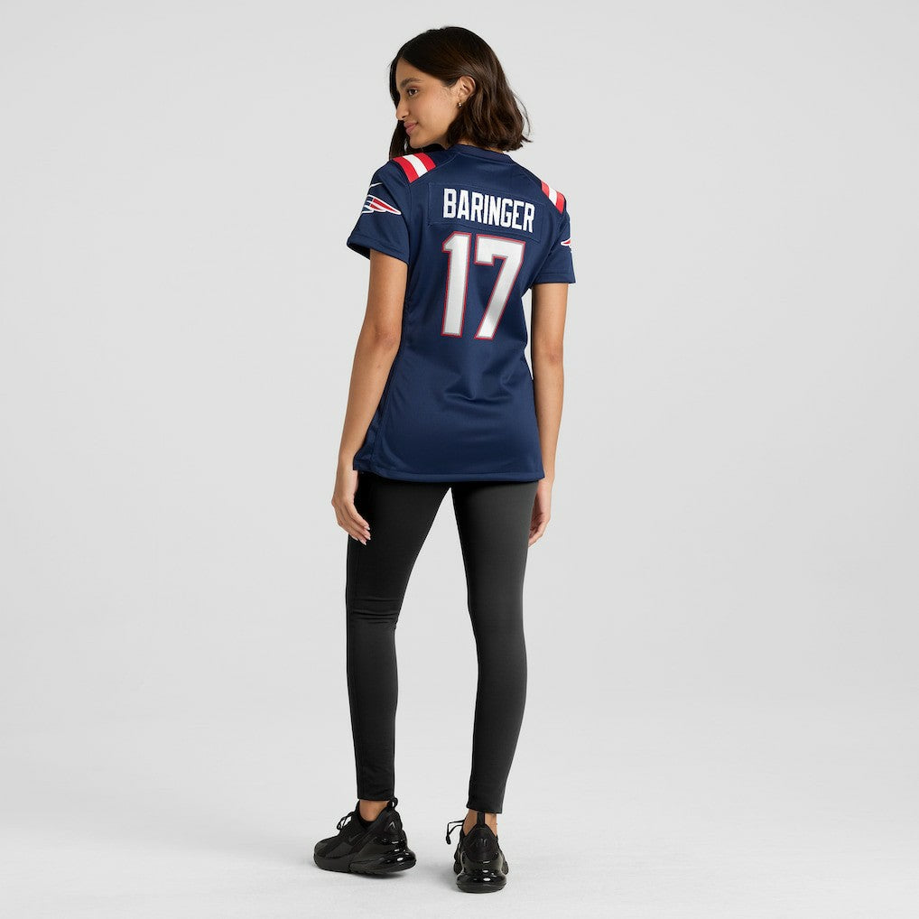 Nike Bryce Baringer New England Patriots Women's Game Jersey Navy