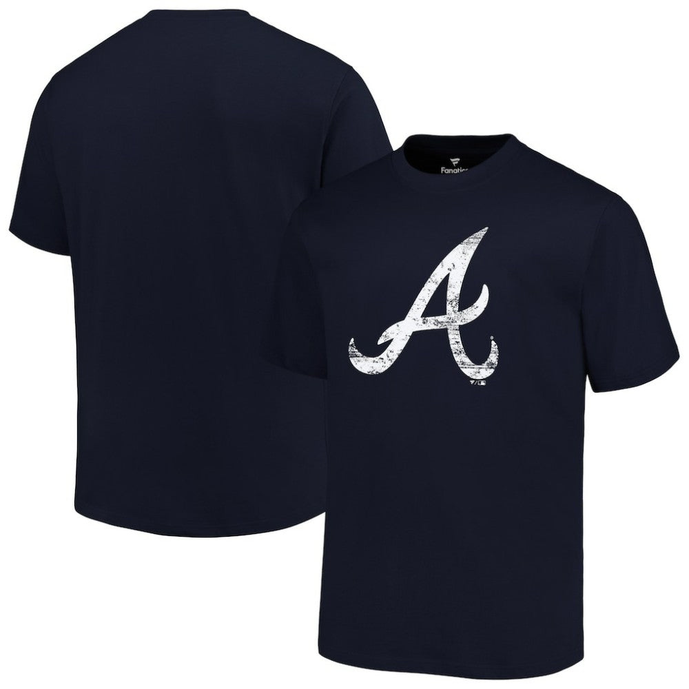 Atlanta Braves Profile Big & Tall Primary Logo T-Shirt - Navy - MLB Sale