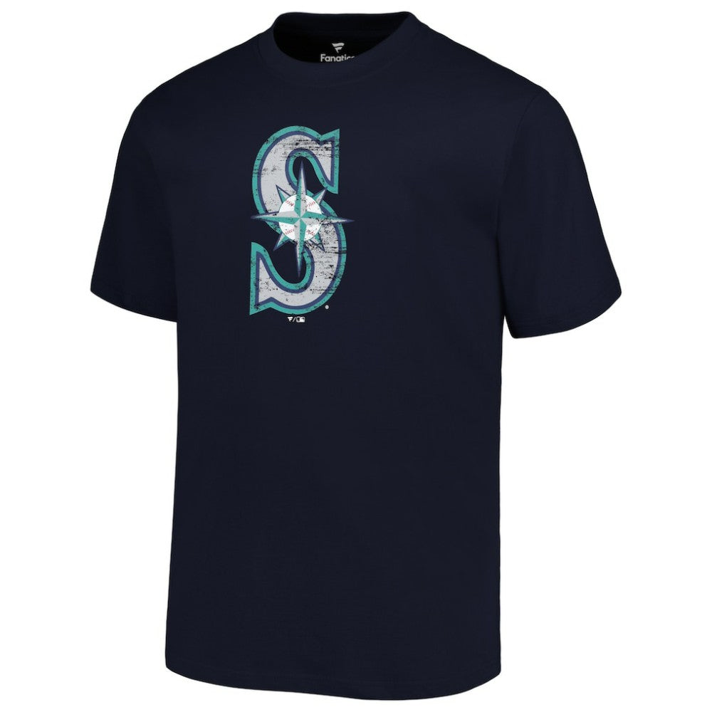 Seattle Mariners Profile Big & Tall Primary Logo T-Shirt - Navy - MLB on Sale