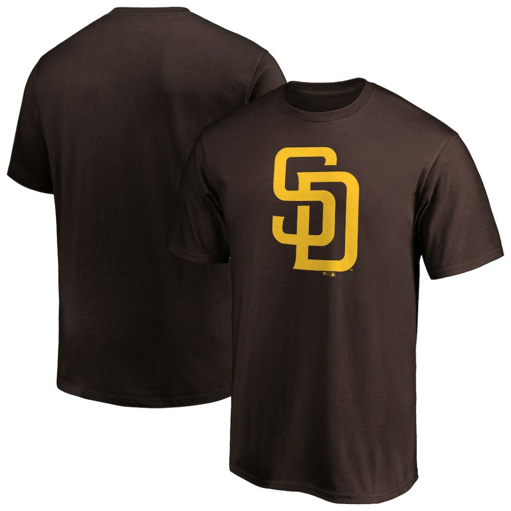 San Diego Padres Profile Big & Tall Primary Logo T-Shirt - Brown - MLB Lifestyle