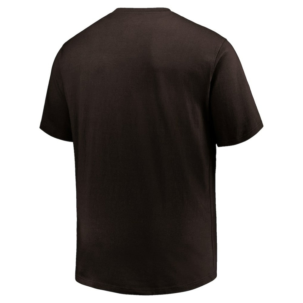 San Diego Padres Profile Big & Tall Primary Logo T-Shirt - Brown - MLB Lifestyle