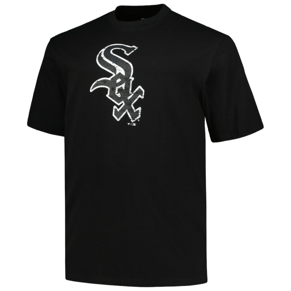 Chicago White Sox Profile Big & Tall Primary Logo T-Shirt - Black - MLB Discount